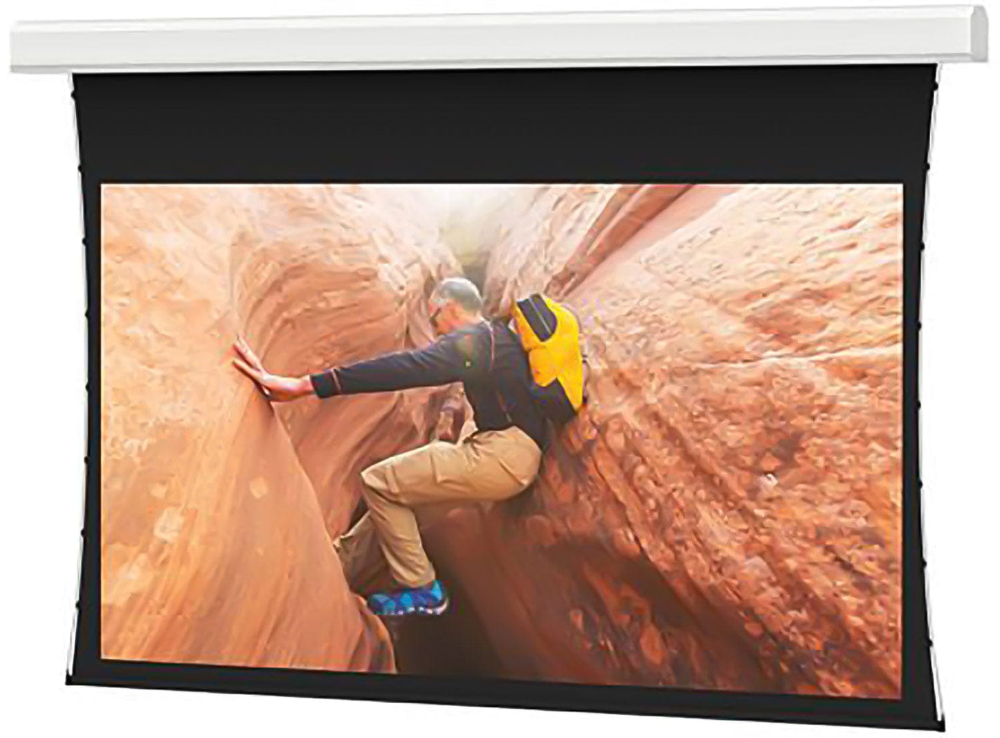 Da-Lite 14106EFL Tensioned Advantage Series 146x260 Surface / Roller / Motor - PSSL ProSound and Stage Lighting