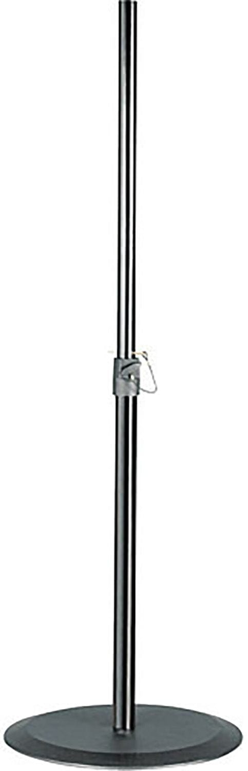 K&M 26750.000.55 Speaker Stand - Cast-Iron Round Base - HT 37.40 to 56.29" - Black - PSSL ProSound and Stage Lighting
