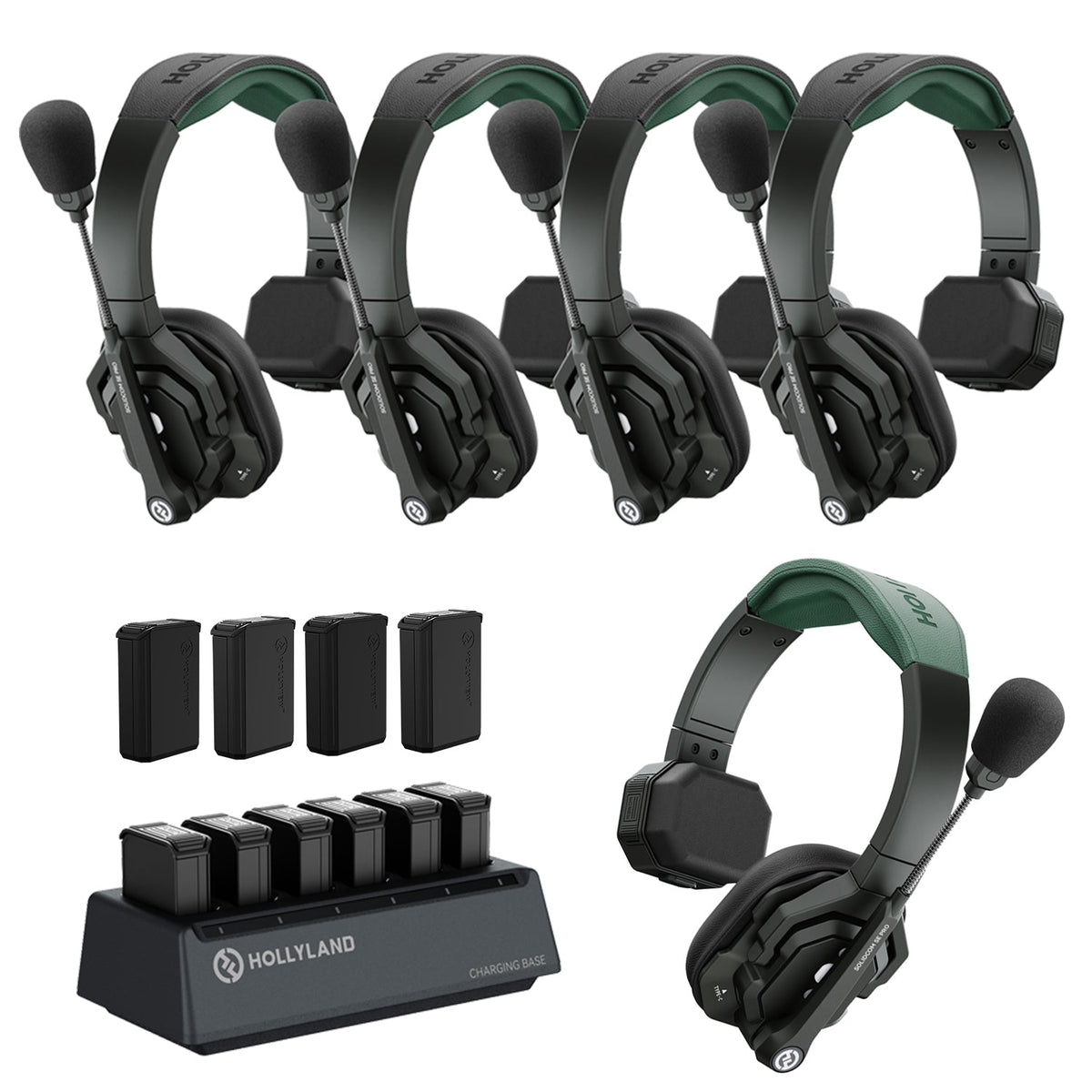 Hollyland HL-Solidcom SE Pro - 5S Hollyland Solidcom SE Pro - 5S 5-Person Noise Cancelling Headset Intercom