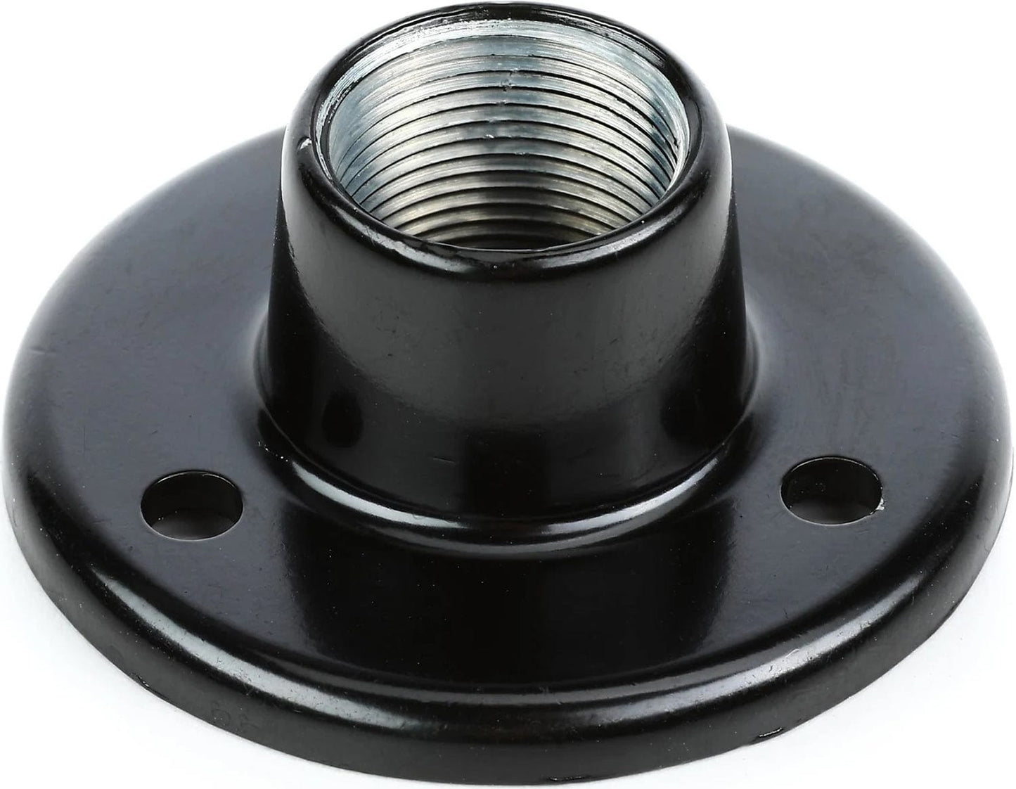 AtlasIED AD-11BE Surface Mount Female Microphone Flange - 5/8 Inch -27 Thread - Black - PSSL ProSound and Stage Lighting