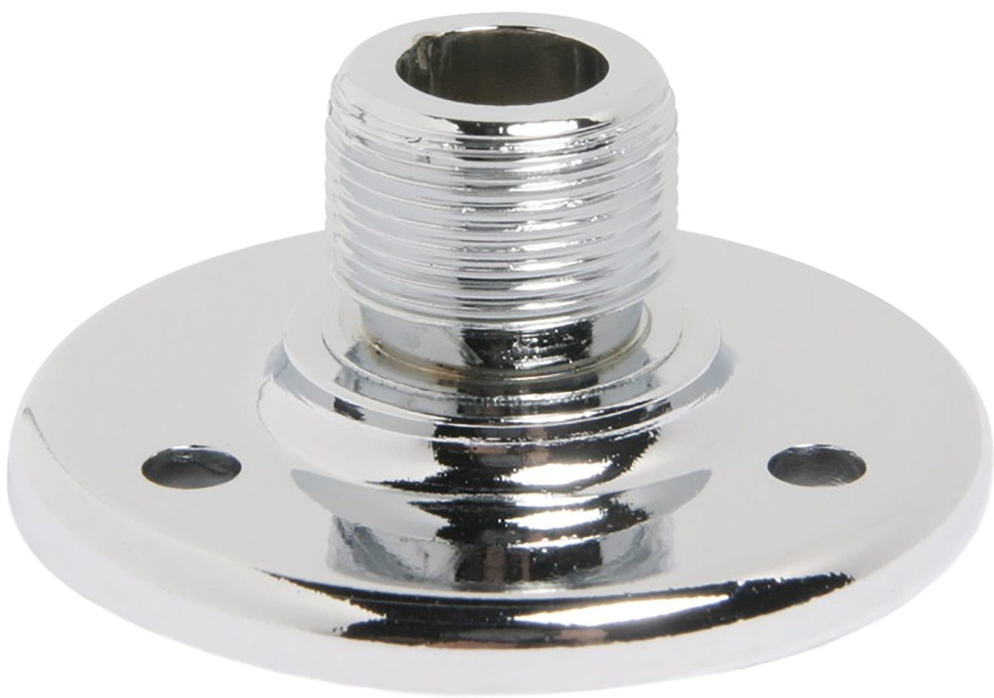 AtlasIED AD-12 Surface Mount Male Microphone Flange - 5/8 Inch -27 Thread - Chrome (100 Pieces) - PSSL ProSound and Stage Lighting