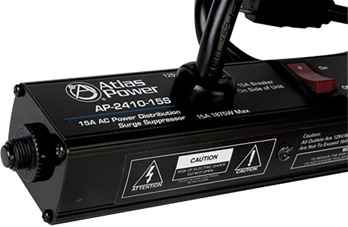 AtlasIED AP-2410-15S Vertical Power Strip - 10 Outlet - 15A - 24 Inch - PSSL ProSound and Stage Lighting