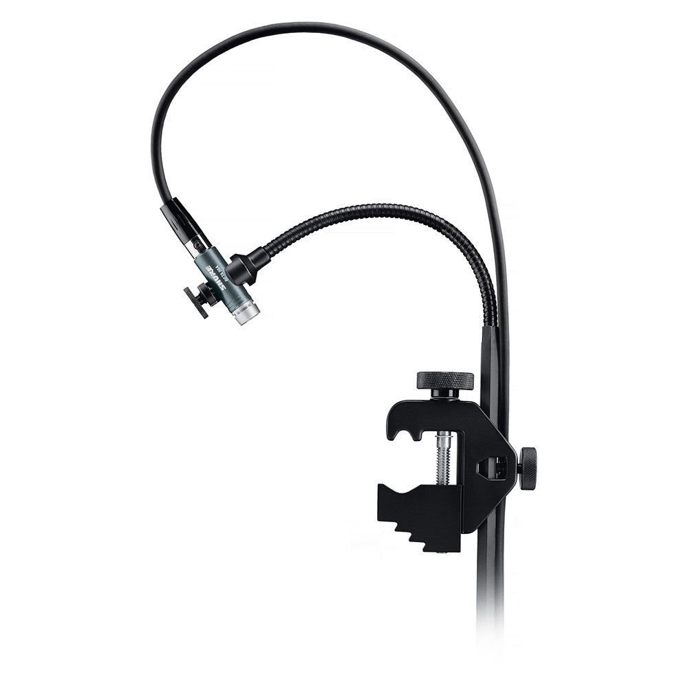 Shure BETA 98AD/C Miniature Cardioid Condenser Drum Microphone. Includes RPM626 In-Line Preamplifier, A98D Drum Mount and 25’ Cable