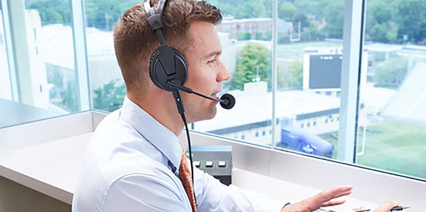 Shure BRH50M Premium Dual-Sided Broadcast Headset with BCASCA-NXLR3QI Cable - PSSL ProSound and Stage Lighting