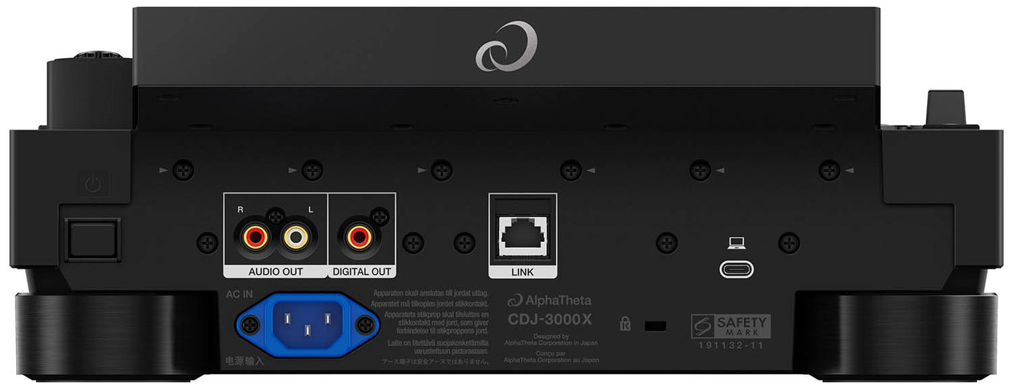 AlphaTheta CDJ-3000X Lecteur multimédia professionnel DJ