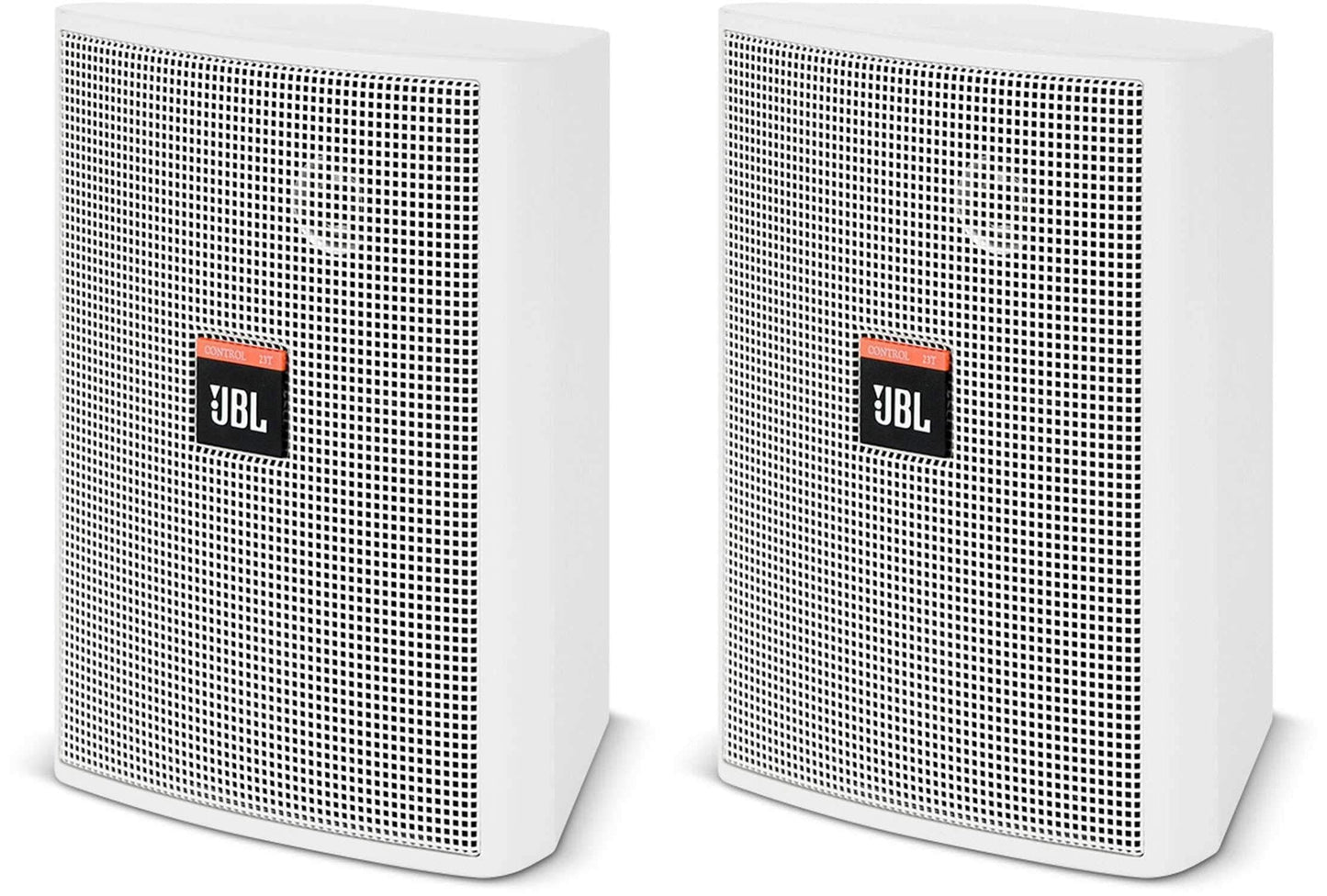 JBL CONTROL-23T-WH 50-Watt 70-Volt 2-Way Speaker Pair - White - Solotech