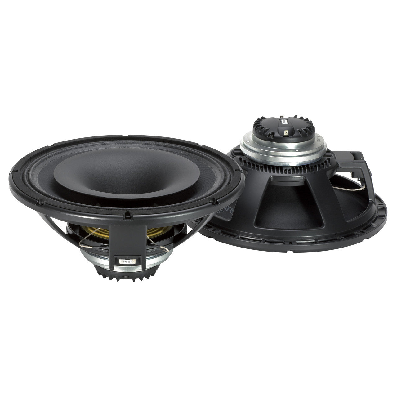RCF CX15N351 Woofer: 15" Power 450 Watt rms, 900W program. Sensitivity 101 dB. Compression Driver: Exit 1.5" Power 90 Watt rms, 180W program. Sensitivity 110 dB