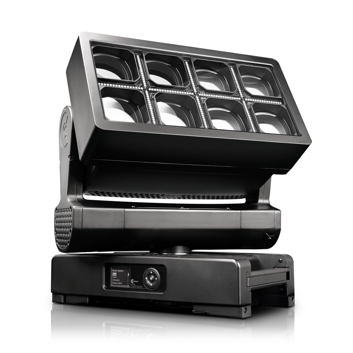 Clay Paky CL3040E41100F Volero Twins (Foam Shell): 4x 60w RGBW LED (Wash) 64x 3w 6500k LED (Strobe) 100-240V 50/60 Hz ETL IP66