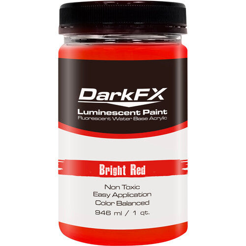 Antari DFX-VL1QT-BRD DarkFX UV Paint - Bright Red - 1 Quart