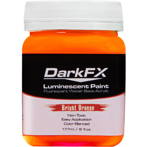 Antari DFX-VL6OZ-BOR DarkFX UV Paint - Bright Orange - 6 Ounce
