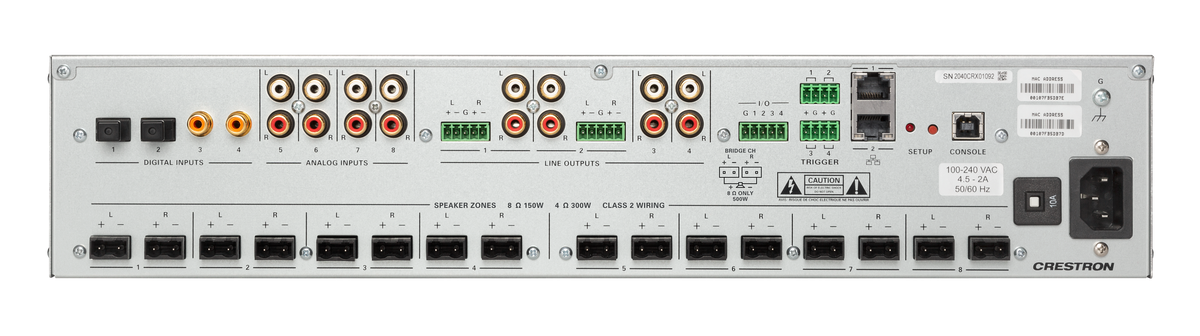Crestron DM-NAX-8ZSA DM NAX 8-Zone Streaming Amplifier