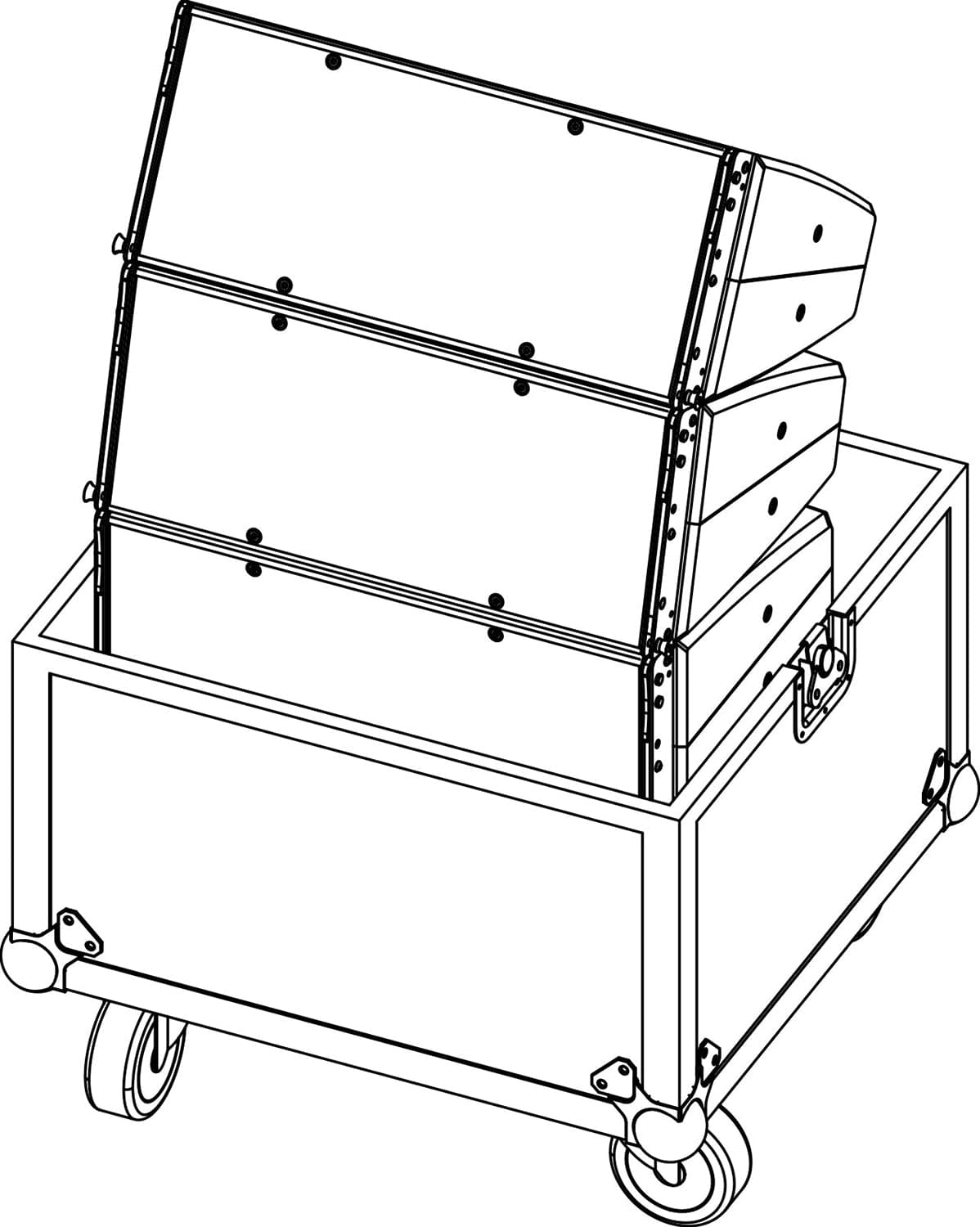 D&B Audiotechnik E7451.000 Touring Case for T10 - Holds 4 - PSSL ProSound and Stage Lighting