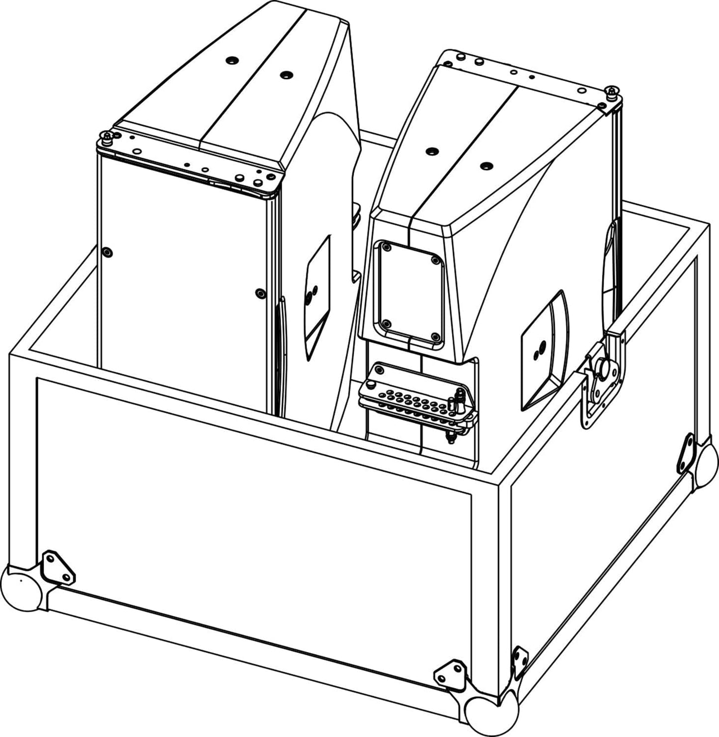 D&B Audiotechnik E7452.000 Touring Case T10 - Holds 2 - PSSL ProSound and Stage Lighting