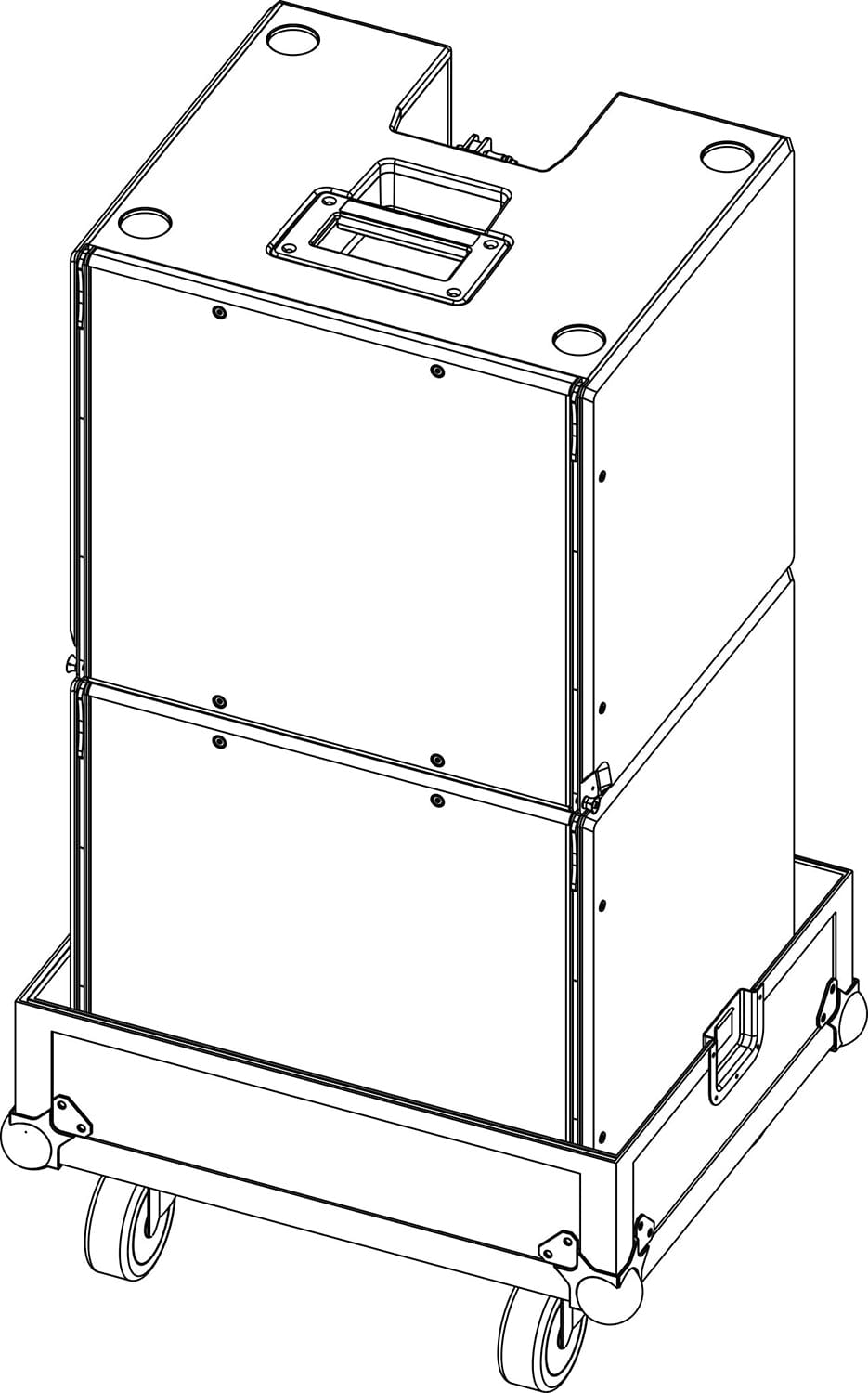 D&B Audiotechnik E7453.000 Touring Case for T-SUB - Holds 2 - PSSL ProSound and Stage Lighting
