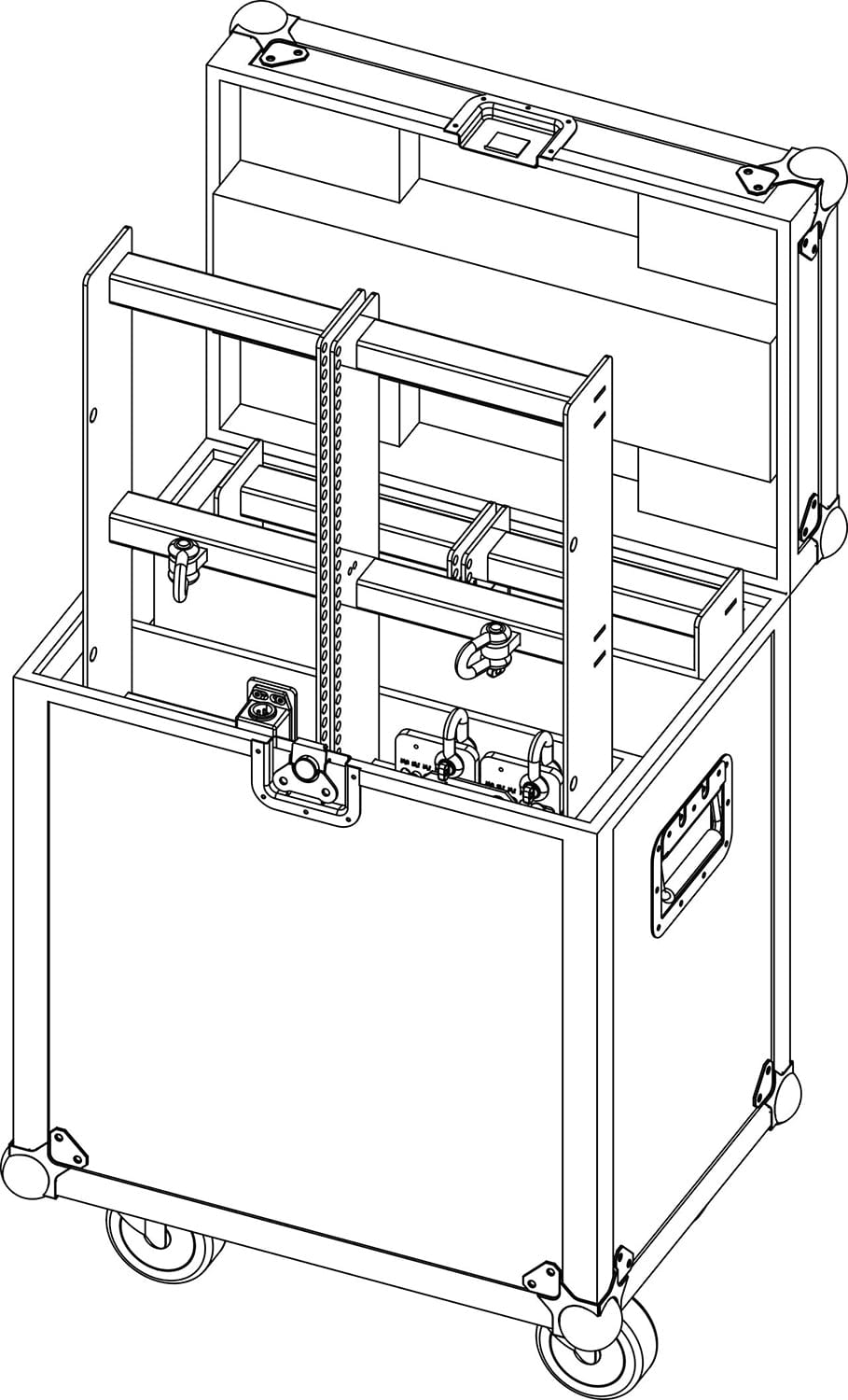 D&B Audiotechnik E7455.000 Touring Case for T Flying Frame - Holds 2 - PSSL ProSound and Stage Lighting