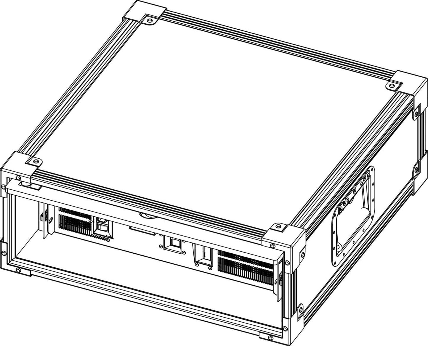 D&B Audiotechnik E7483.000 19 in Touring Rack for DS100 - 3RU - PSSL ProSound and Stage Lighting