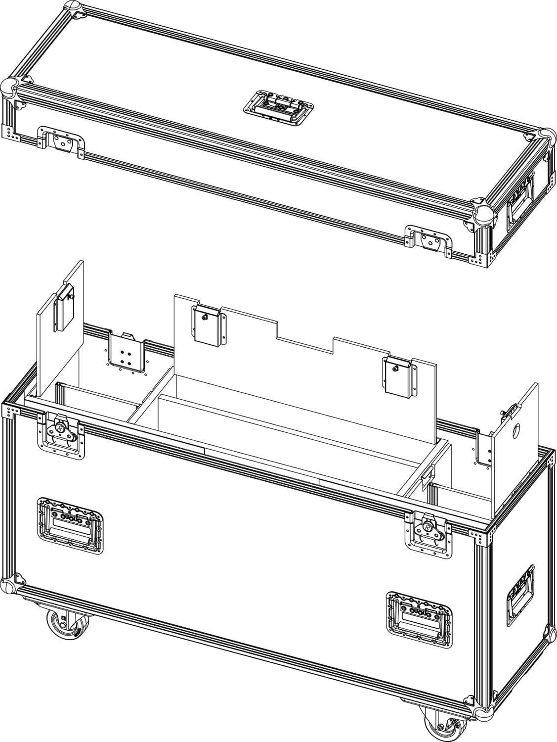 D&B Audiotechnik E7801.000 Touring Case for KSL8 / KSL12 Compression Mode - PSSL ProSound and Stage Lighting