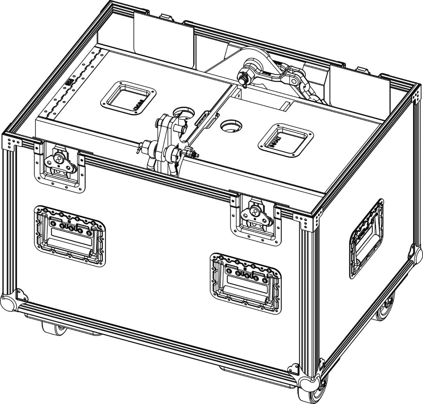 D&B Audiotechnik E7814.000 Touring Case for XSL8 / XSL12 Compression Mode - PSSL ProSound and Stage Lighting