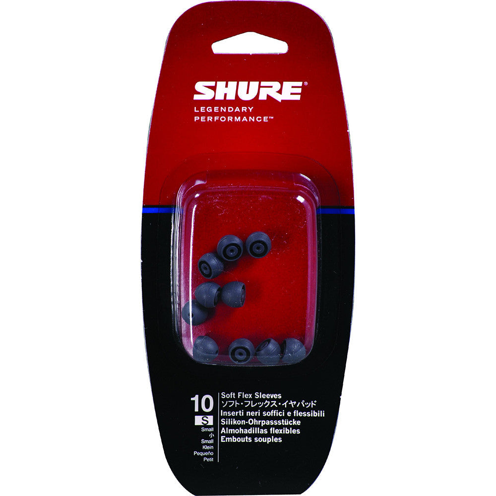 Shure EASFX1-10S Small soft flex sleeves for SE115, SE315, SE425 and SE535 earphones (5 pair)