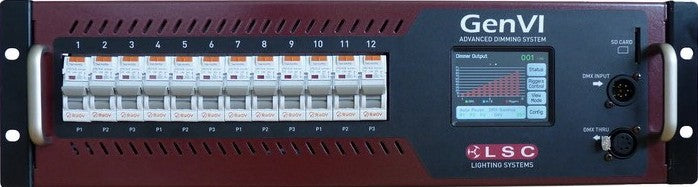 LSC GenVI Rackmount Dimmer/Distribution 12Ch x 16A