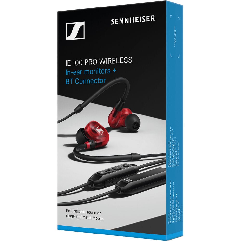 Sennheiser IE 100 PRO WIRELESS RED Wireless In-Ear Monitoring Headphone Set - Solotech