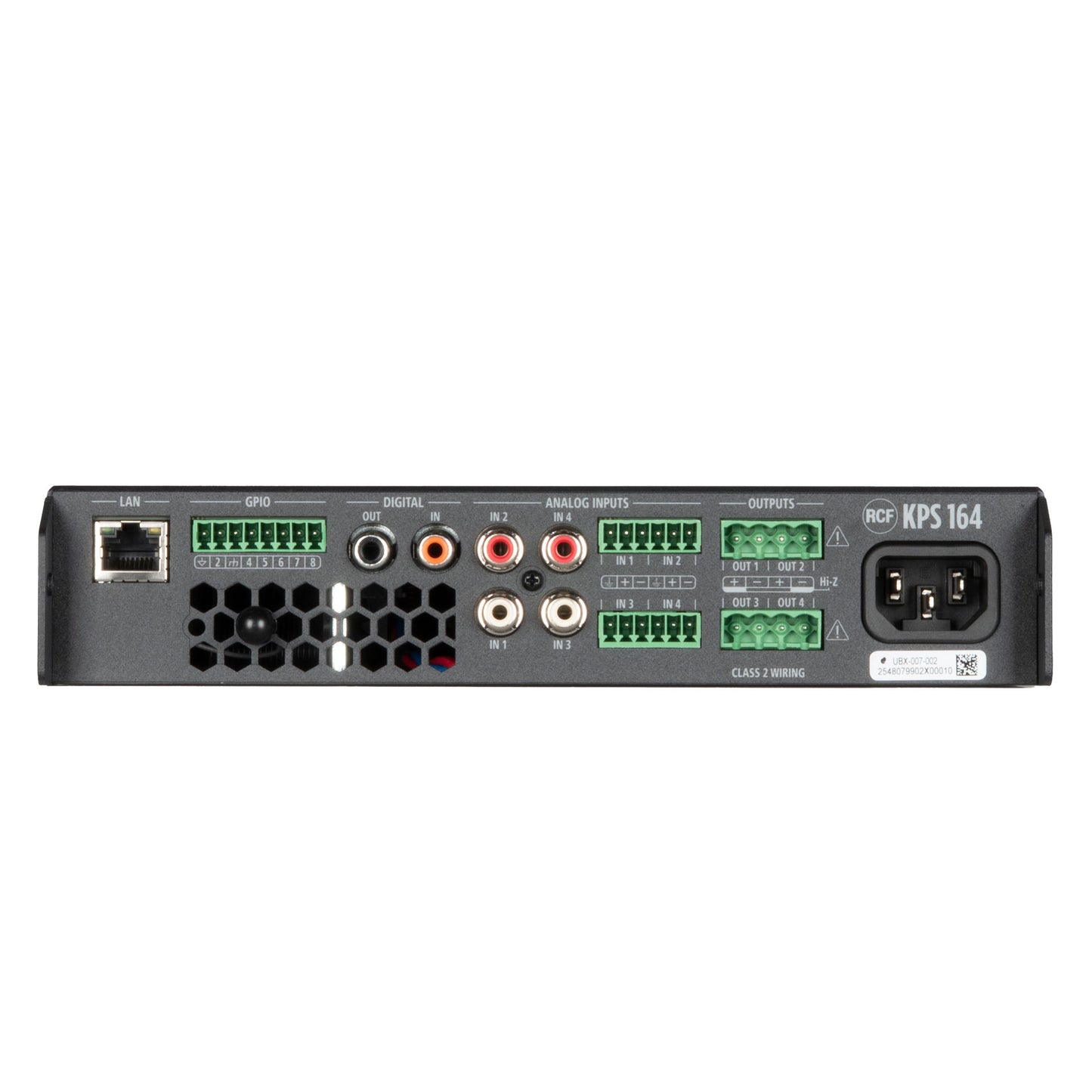 RCF KPS 164 Class D Power Amplifier with DSP (4 X 160 W)