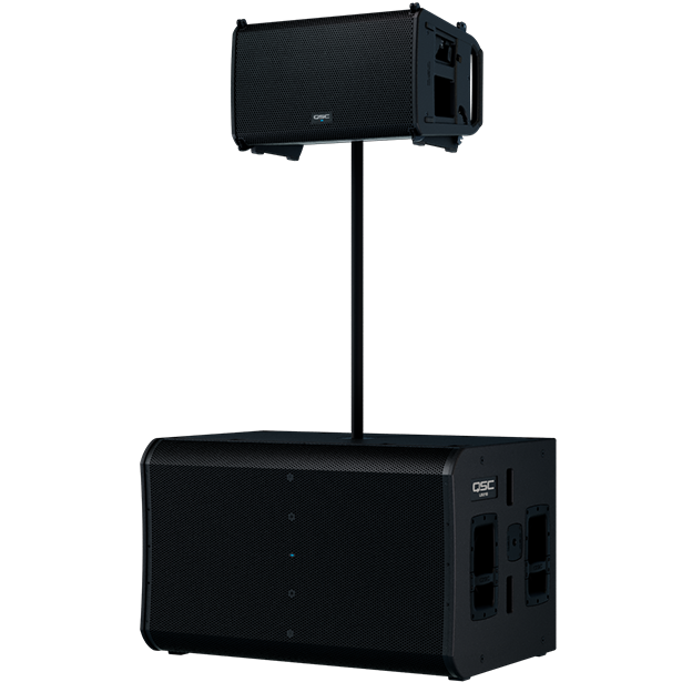 QSC LS218 Dual 18-in Direct-Radiating Active Subwoofer with Dante