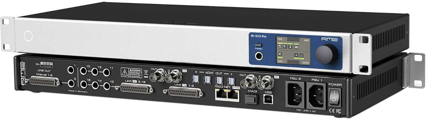 RME M-1610-PRO 16 Input / 8 Output High-End MADI/AVB/ADAT to Analog Converter - PSSL ProSound and Stage Lighting