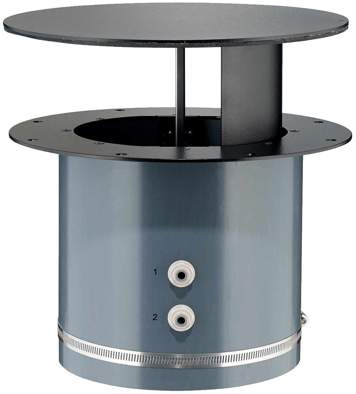 MDG DMX/RDM Pneumatic Round Floor Pocket, 5in fog Input - PSSL ProSound and Stage Lighting