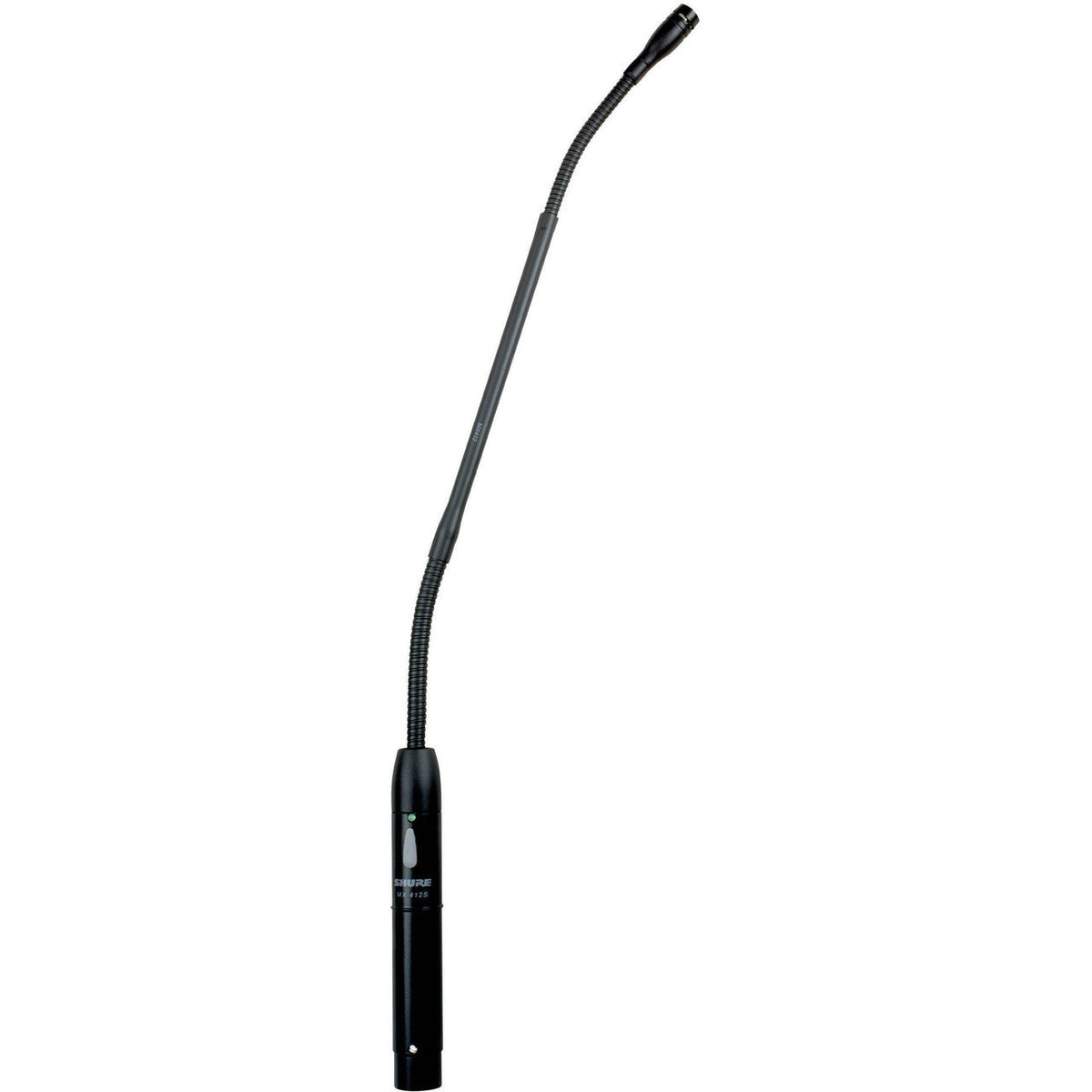 Shure MX412/C Cardioid-12" Gooseneck Condenser Microphone, Attached Preamp with XLR Shock Mount Flange, Mount Snap-Fit Foam Windscreen