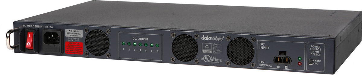 Datavideo PD-2A Power Distributor with 110 Volts/220 Volts