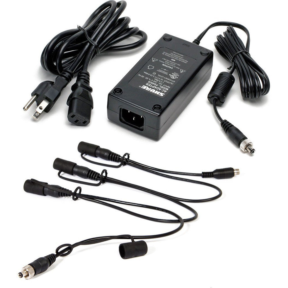 Shure PS124L In-Line Power Supply with Locking Four-Connection Distribution Cable