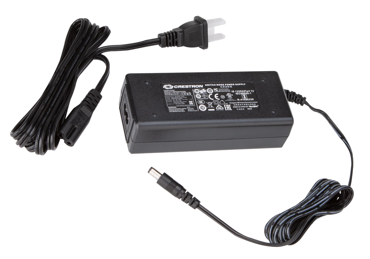 Crestron PW-2420RU Desktop Power Pack, 24 VDC, 2.5 A, 2.1 mm