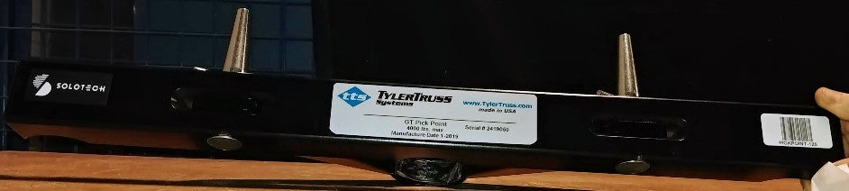 Tyler Truss Systems Braquette pour Accrochage de Pont Pré-Rig Noire