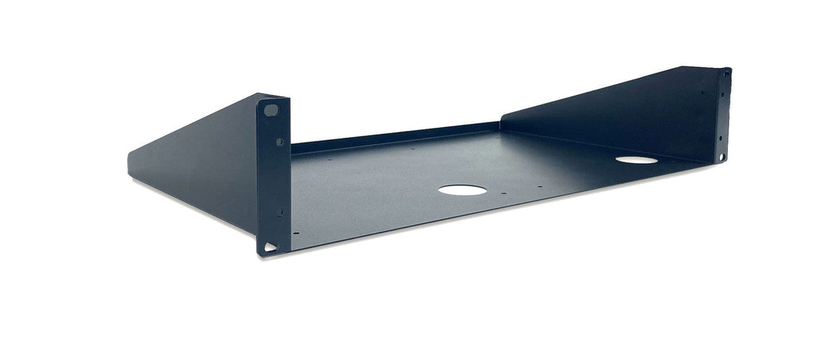 Datavideo RP-79 2U rack tray for mounting HDR-80. It fits two HDR-80 side by side.