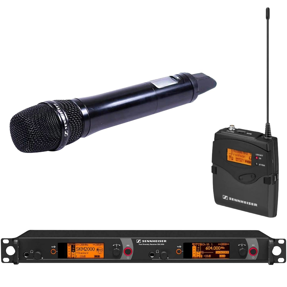 Sennheiser EM-2050-Aw Dual-channel Rack Receiver Package