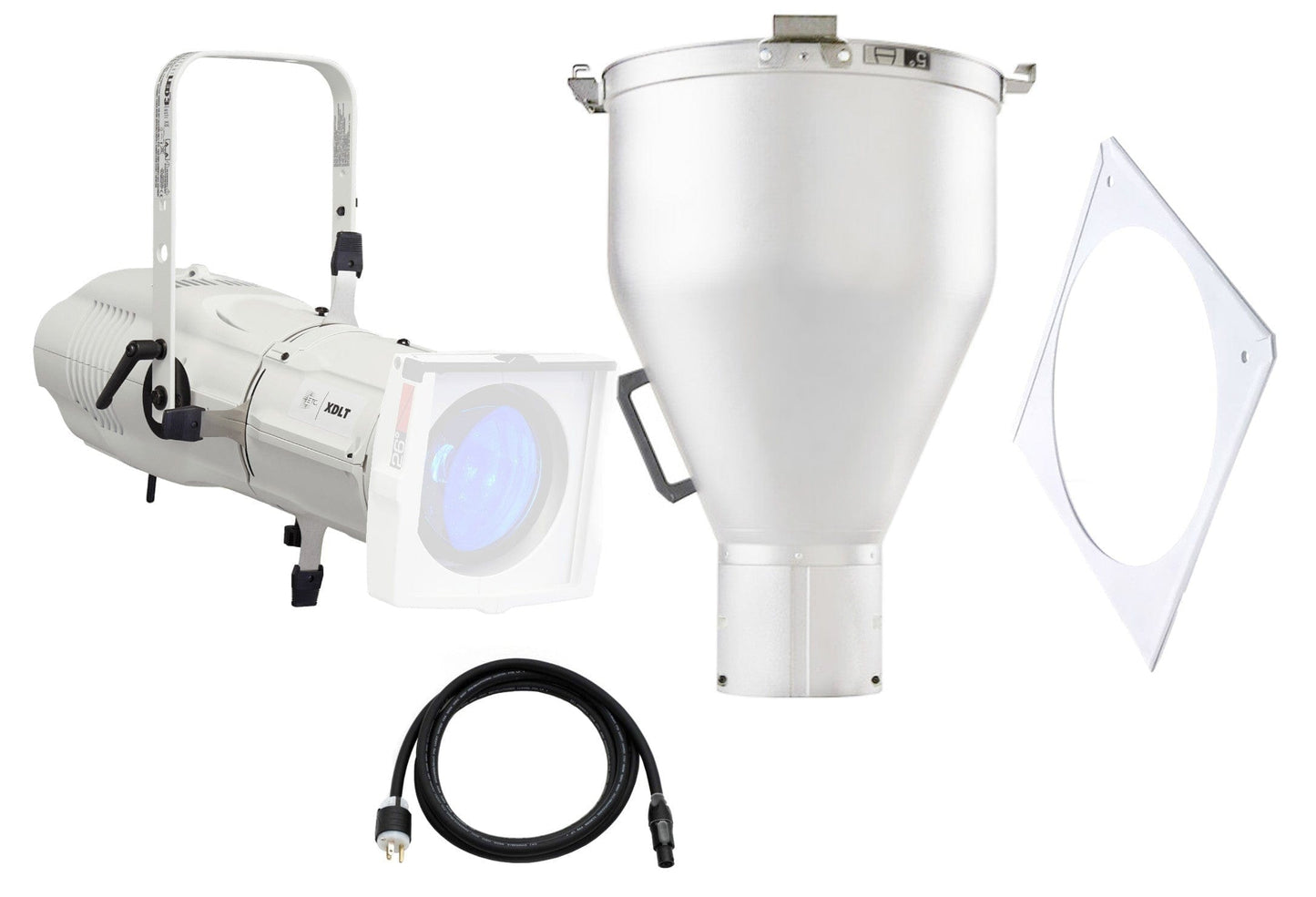 ETC Source Four LED Series 3 Lustr X8 Ellipsoidal with XDLT Shutter and 5-Degree Lens (White) - PSSL ProSound and Stage Lighting