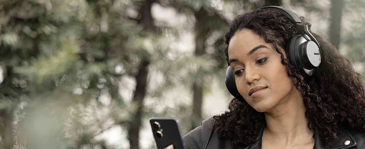 Shure SBH50G2-BK AONIC 50 GEN 2 Wireless Noise Cancelling Headphones - Black - PSSL ProSound and Stage Lighting