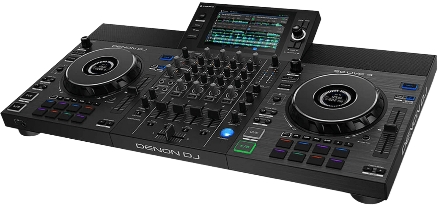 Denon DJ SC Live 4 4-Deck Standalone DJ Media Player / Controller and Mixer - Solotech