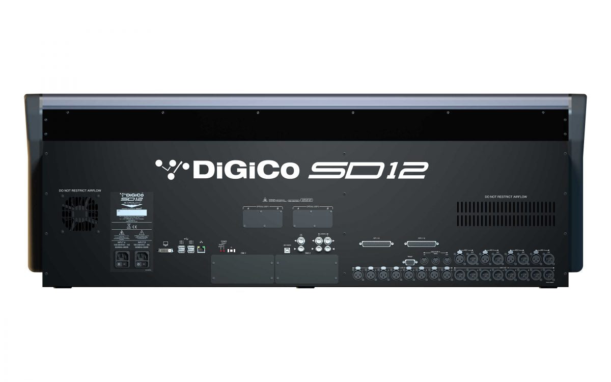 DiGiCo SD12 96-Input Digital Mixing Console SD Package - MADI and One Multi-Mode Optics HMA