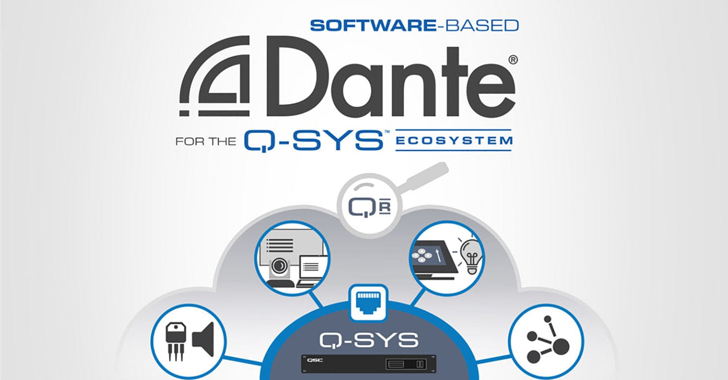 Q-SYS SLDAN-512-P Q-Sys Software-Base Dante 512X512 Channel License - Perpetual - PSSL ProSound and Stage Lighting