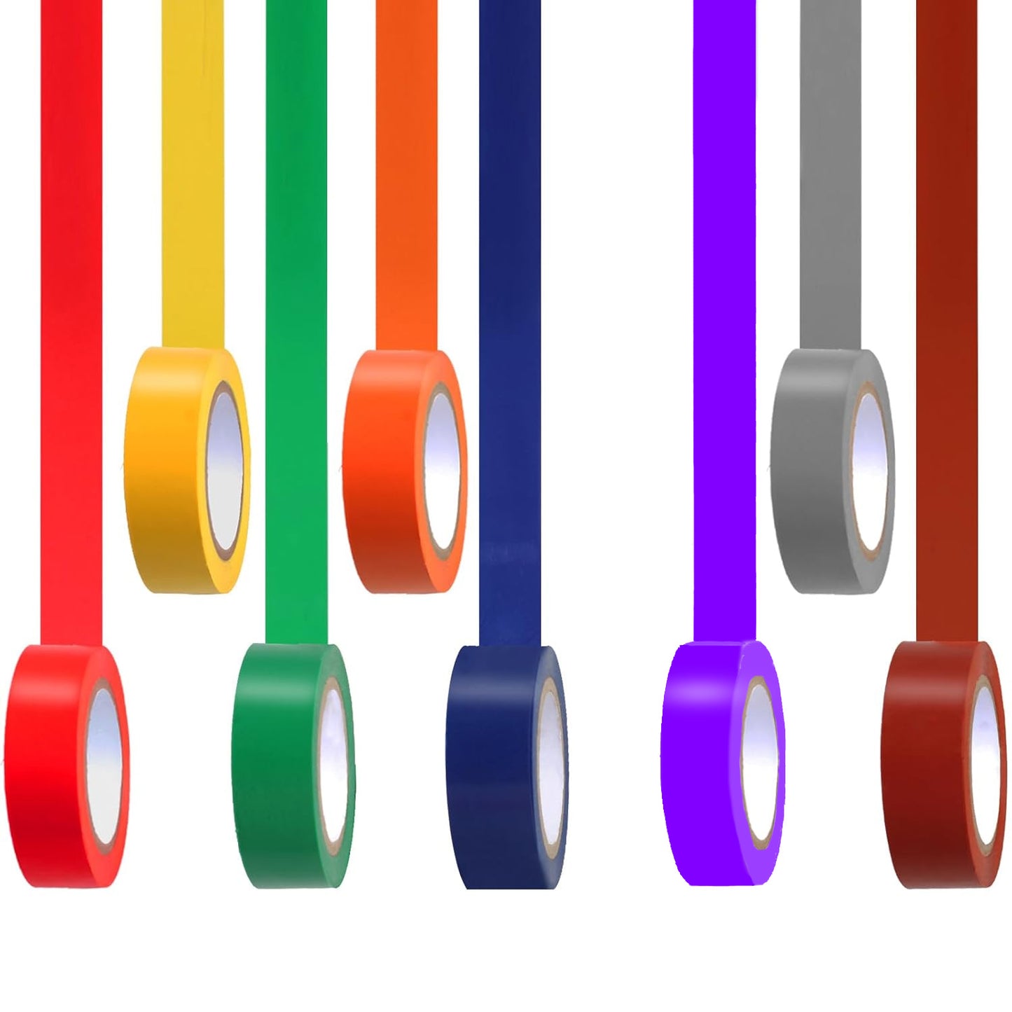Ruban isolant électrique 66' PVC — Couleurs