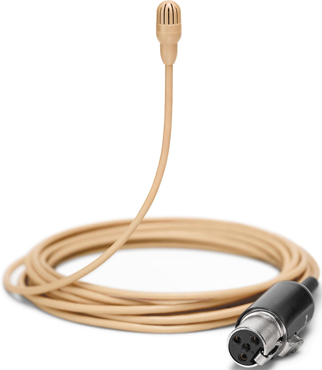 Shure TL47T/O-MTQG TwinPlex Subminiature Omnidirectional Lavalier Microphone with MTQG Plug - Tan - PSSL ProSound and Stage Lighting