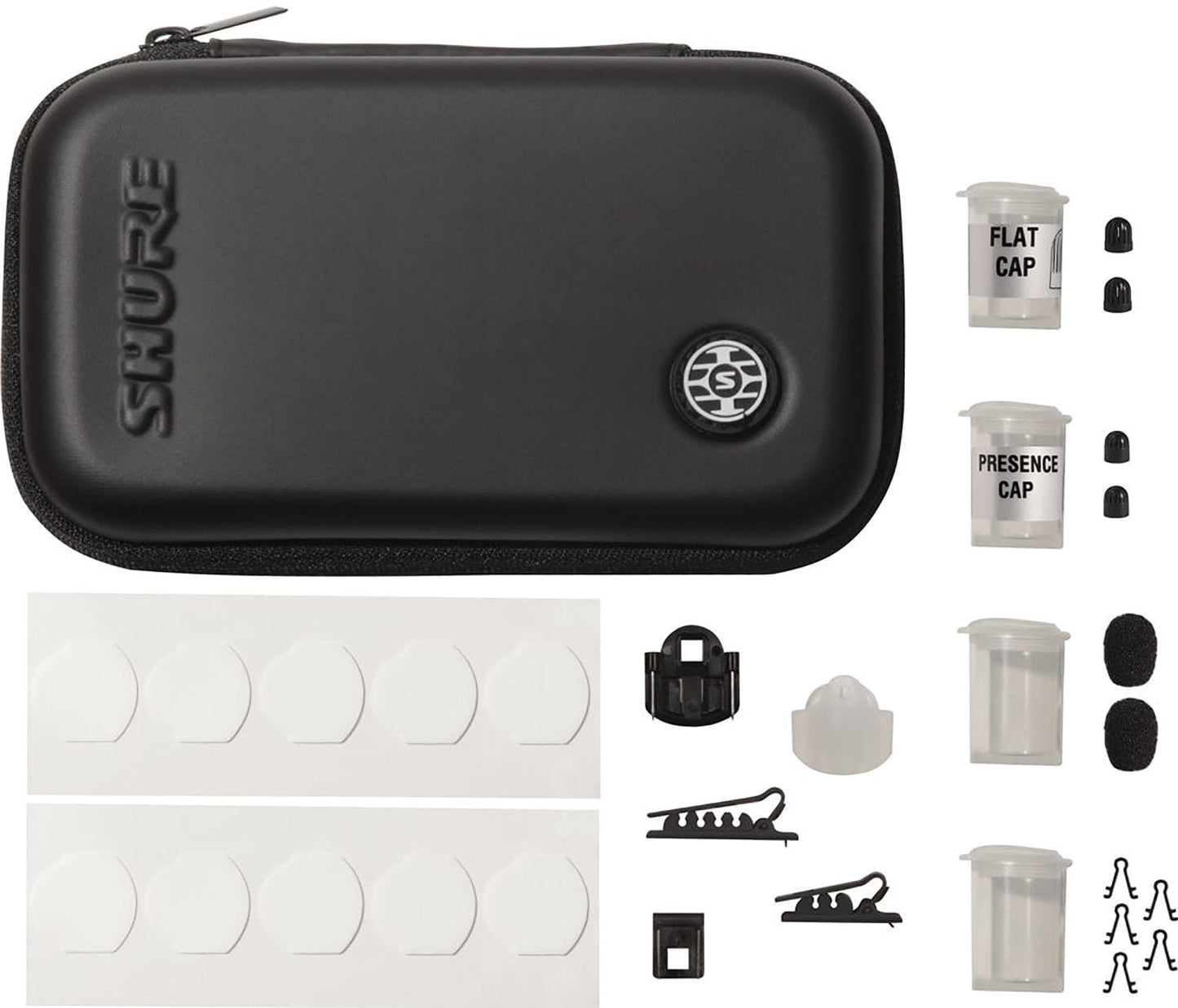 Shure TL48B/O-LEMO-A TwinPlex Omnidirectional Lavalier Microphone - LEMO3 with Accessories - Black - PSSL ProSound and Stage Lighting