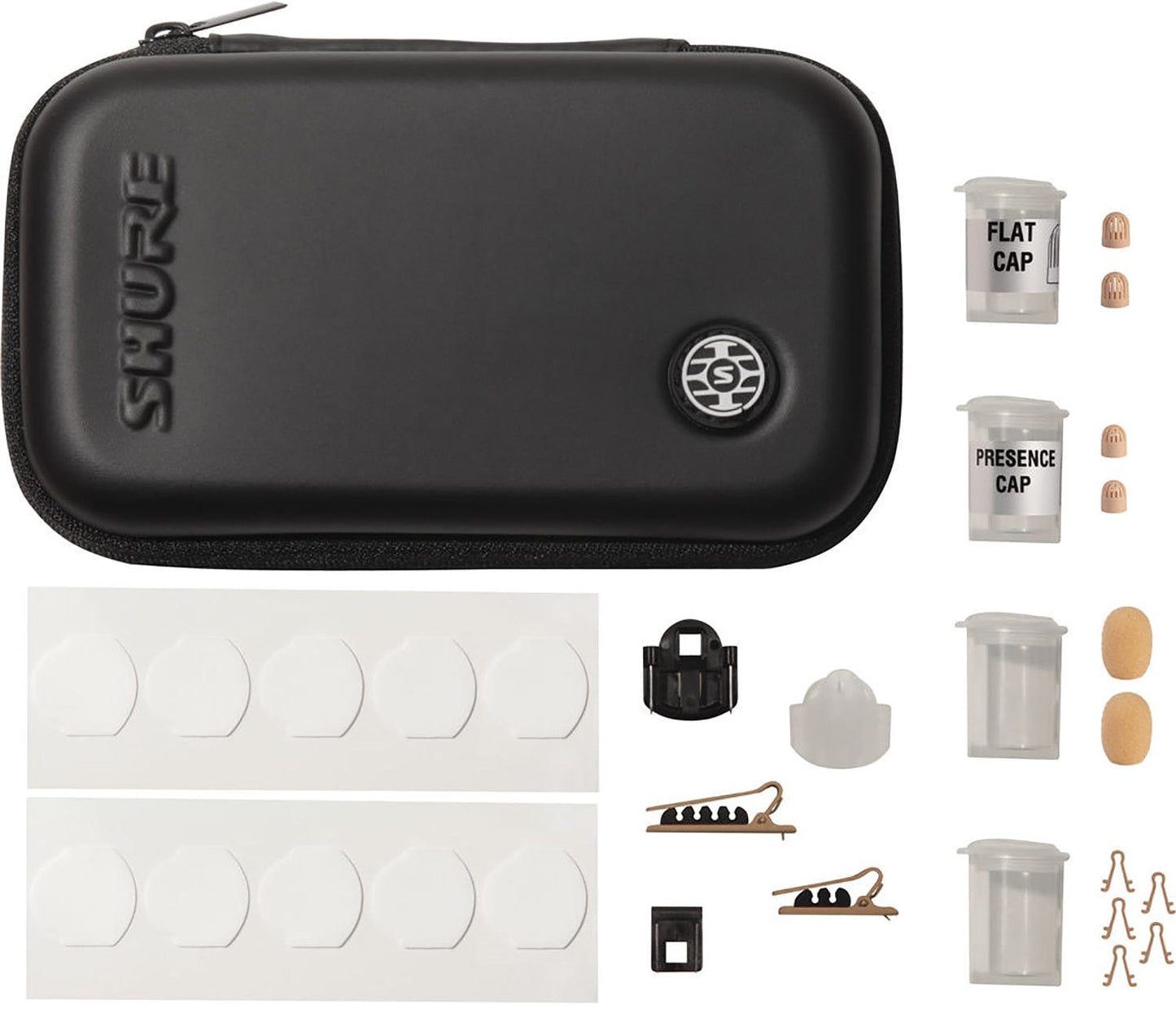 Shure TL48T/O-MTQG-A TwinPlex Omnidirectional Lavalier Microphone - MTQG with Accessories - Tan - PSSL ProSound and Stage Lighting