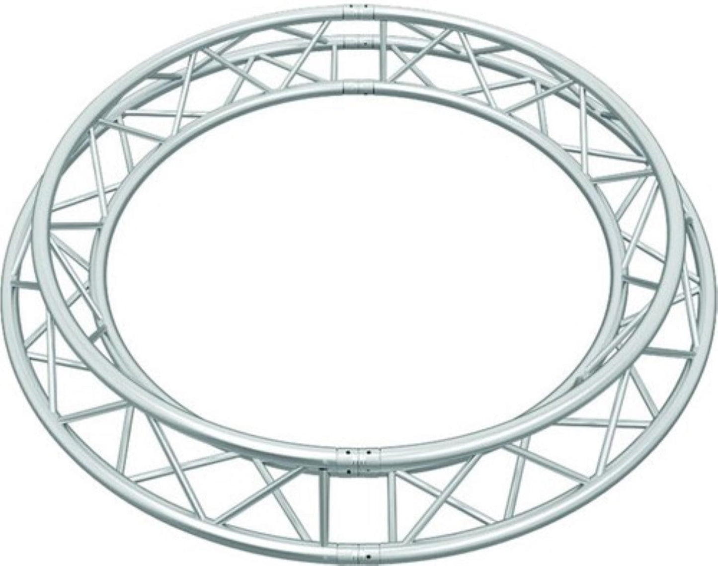 Global Truss TR-C1.5-180-KIT 4.92-Foot (1.5M) OD Triangular Truss Circle Kit - 2x 180 Degree Arcs - PSSL ProSound and Stage Lighting