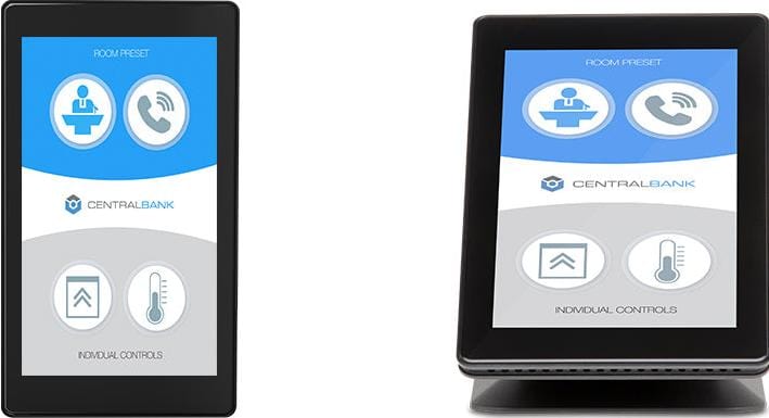 Q-SYS TSC-50-G3 Q-Sys 5-inch PoE Touch Screen Controller for In-Wall Mounting - Solotech