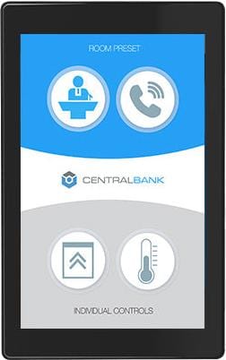 Q-SYS TSC-70-G3 Q-Sys 7-inch PoE Touch Screen Controller for In-Wall Mounting - Solotech