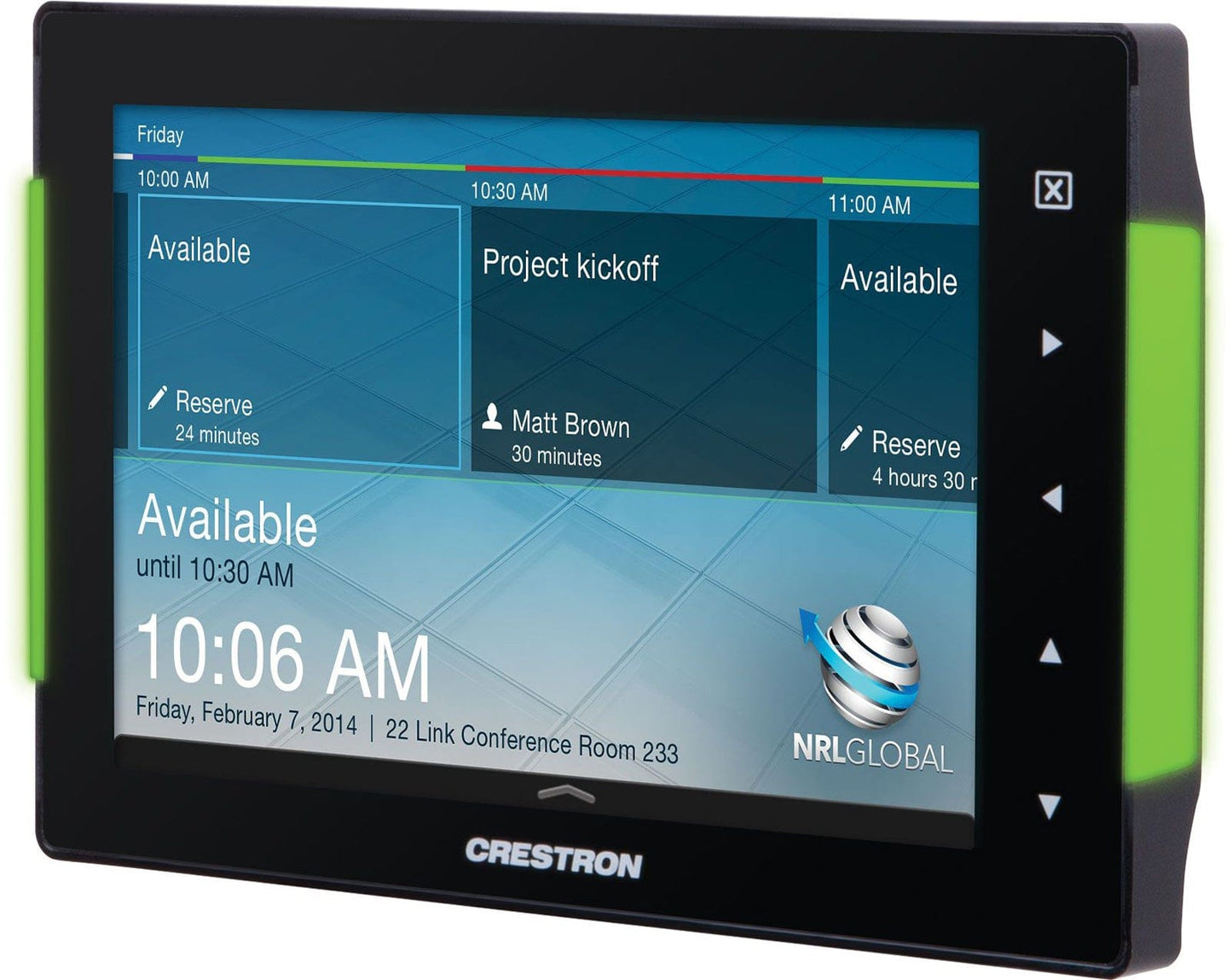 Crestron TSS-752-B-S 7-Inch Touch Screen Room Scheduling Unit - Black - PSSL ProSound and Stage Lighting