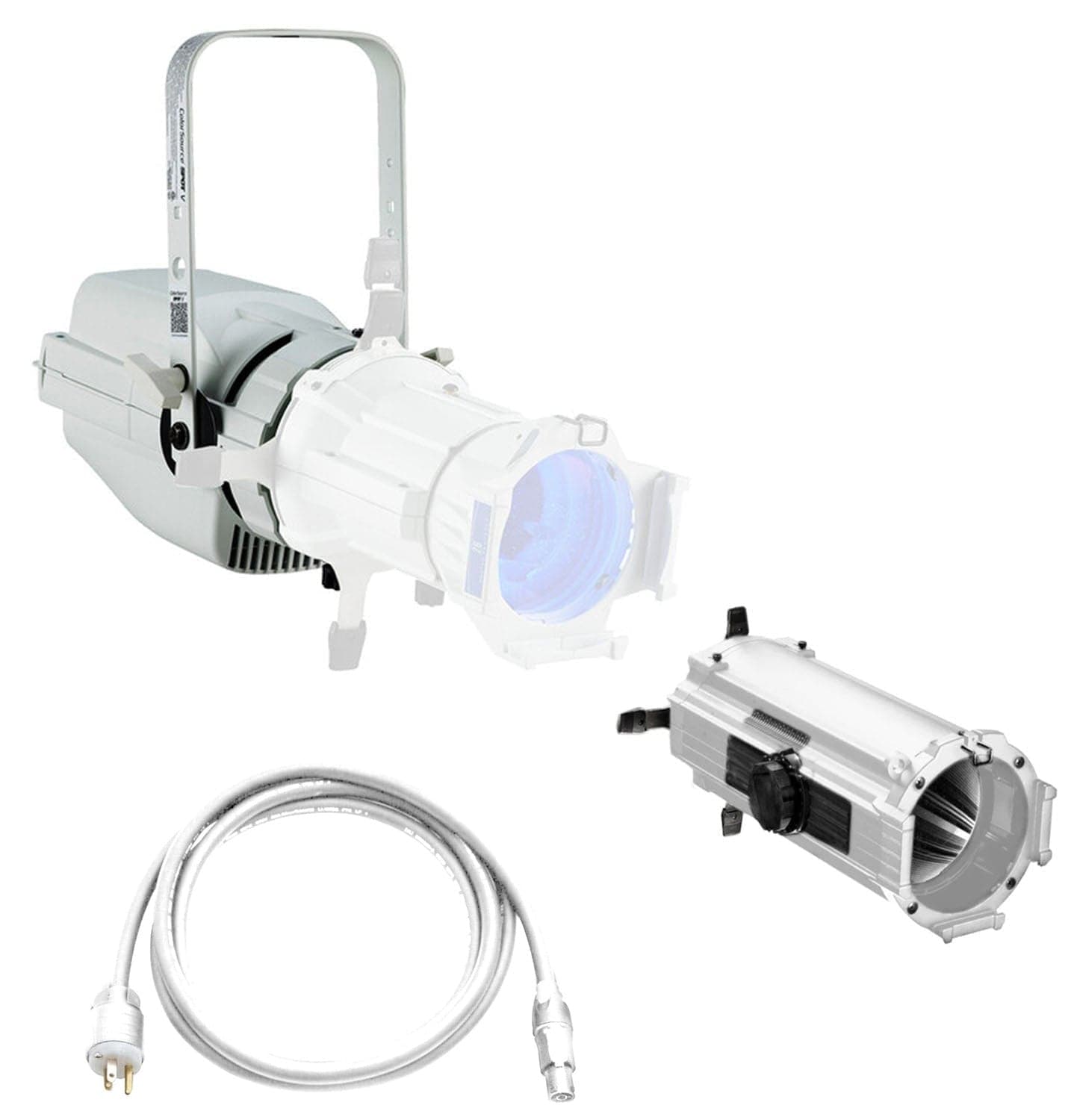 ETC ColorSource Spot V, Light Engine with Multiverse, 15-to-30-Degree Zoom Lens Tube - White - PSSL ProSound and Stage Lighting